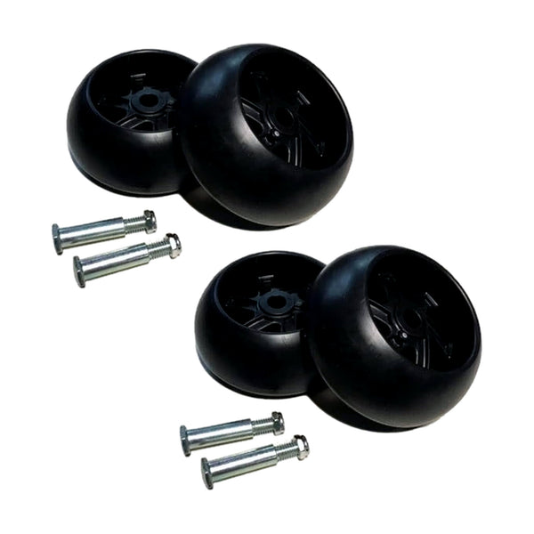 Husqvarna 589527401 Deck Wheel w/Bolts (4 Pack) Replaces 532188606 188606 Fits Craftsman Poulan - OutdoorPowerDeals