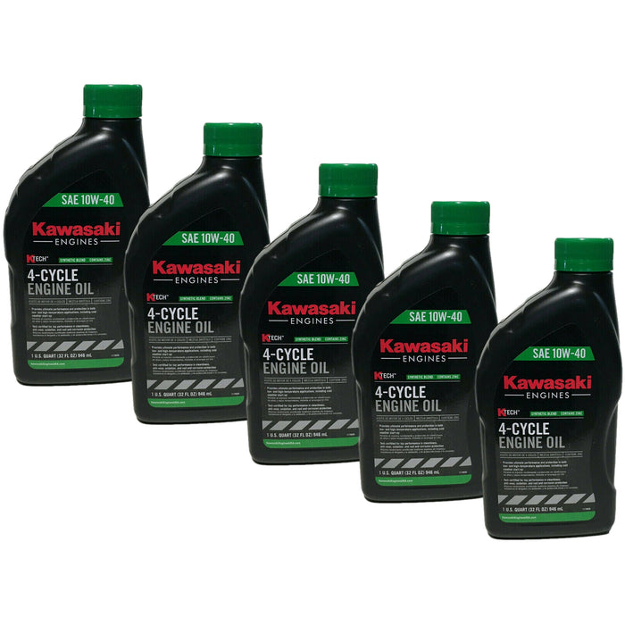 Kawasaki 99969-6296 Oil 10W40 Synthetic (5 Pack) - OutdoorPowerDeals Kawasaki 99969-6296 Oil 10W40 Synthetic (5 Pack) - OutdoorPowerDeals