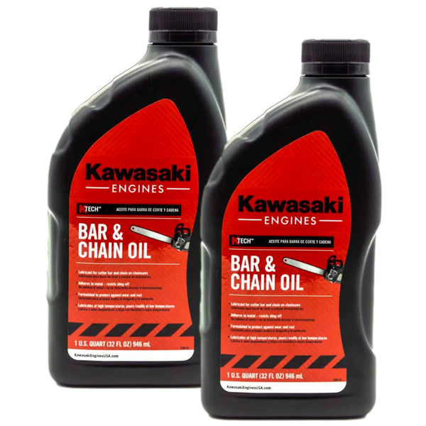 Kawasaki 99969-6505 Chainsaw Bar and Chain Oil Qt (2 Pack) - OutdoorPowerDeals