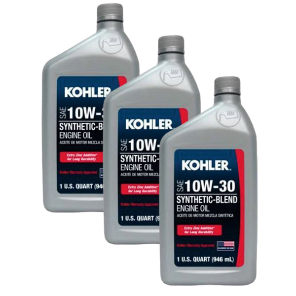 Kohler 25 357 06-S Oil 10W30 Synthetic OEM (3 Pack) - OutdoorPowerDeals