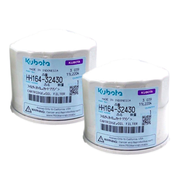 Kubota HH164-32430 Oil Filter (2 Pack)