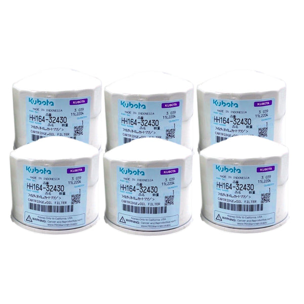Kubota HH164-32430 Oil Filter (6 Pack) - OutdoorPowerDeals