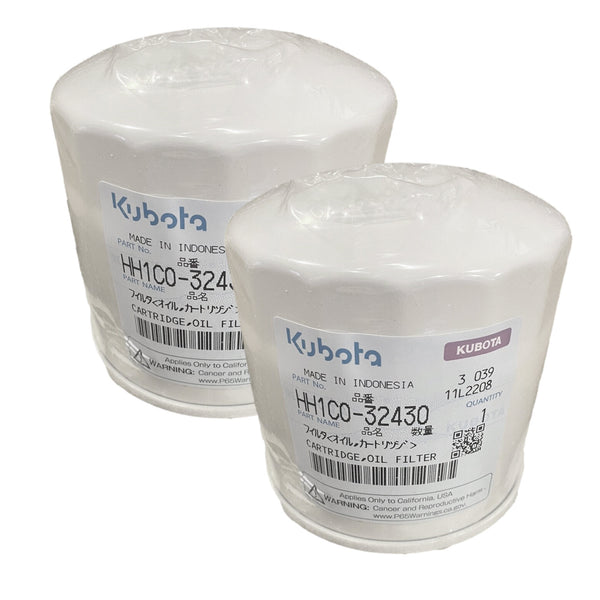 Kubota HH1C0-32430 Oil Filter (2 Pack) - OutdoorPowerDeals