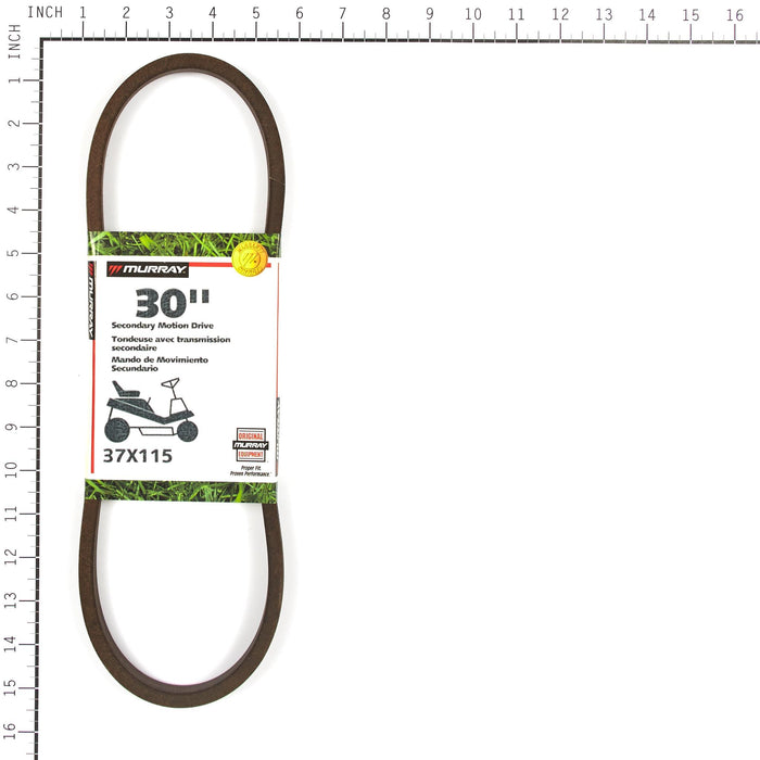 Murray 37X115MA Lawn Tractor Secondary Drive Belt Murray 37X115MA Lawn Tractor Secondary Drive Belt