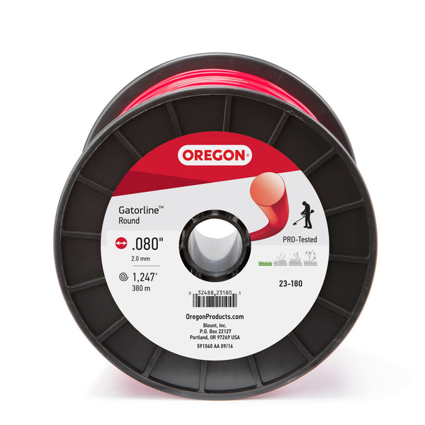 Oregon 23-180 Gatorline 3-Pound Spool of .08-Inch Professional Round String Trimmer Line Red Default Title