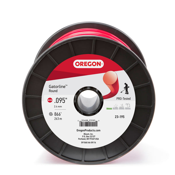 Oregon 23-195 Professional Red Gatorline Round String Trimmer Line .095-Inch Diameter 3-Pound Spool Default Title