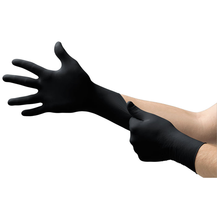 Ansell MK-296 2XL Microflex MidKnight Black Nitrile Gloves Powder-Free Box of 100 - OutdoorPowerDeals Ansell MK-296 2XL Microflex MidKnight Black Nitrile Gloves Powder-Free Box of 100 - OutdoorPowerDeals
