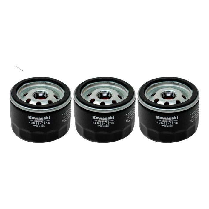 Kawasaki 49065-0736 Oil Filter 3 Pack Replaces 49065-0721 - OutdoorPowerDeals Kawasaki 49065-0736 Oil Filter 3 Pack Replaces 49065-0721 - OutdoorPowerDeals