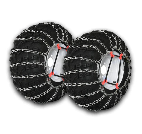 Xtorri Set of Two Snow Chain for Tire size 16x7.5x8 18x8.5x8 with Tensioners