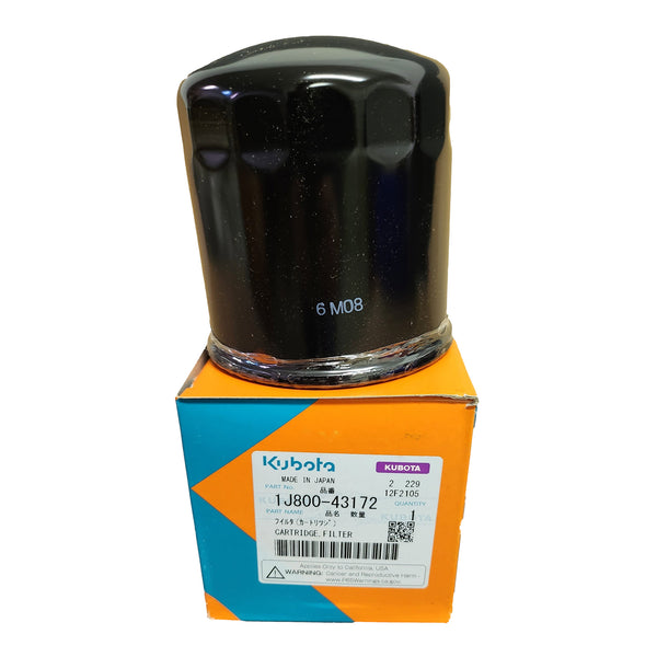 Kubota 1J800-43172 Oil Filter for Kubota