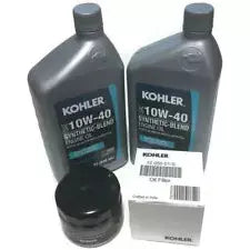 Kohler 12 50 01S/K10W40S Oil Change Kit (2) 10W40 Synthetic Engine Oil And Filter