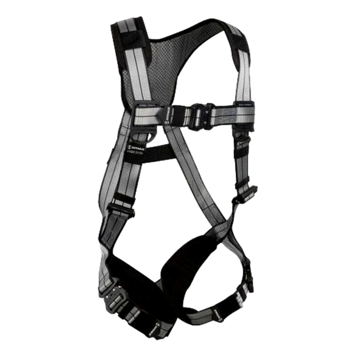 Safewaze PRO+ Slate Full Body Harness 020 – Aluminum D-Ring, Quick-Connect Chest and Leg Buckles - OutdoorPowerDeals