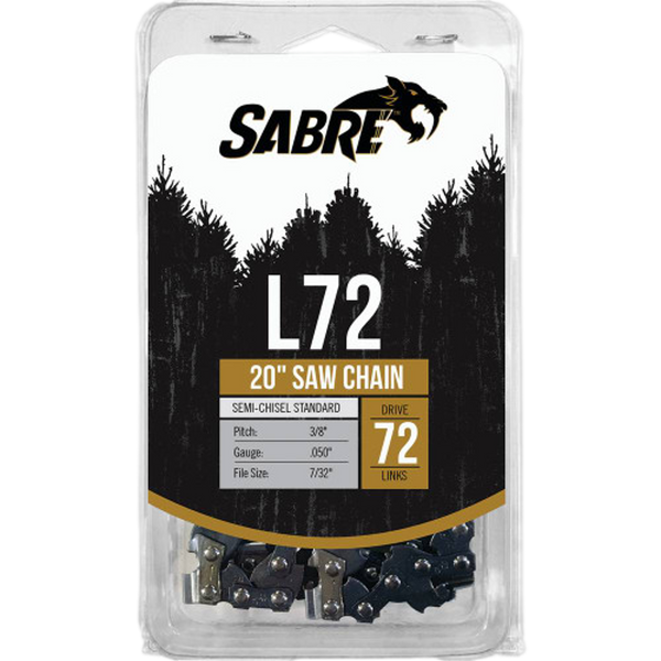 Sabre 092-3726C Chain Loop Clamshell 72 DL (Replaces 3/8", .050, Chisel Standard) - OutdoorPowerDeals