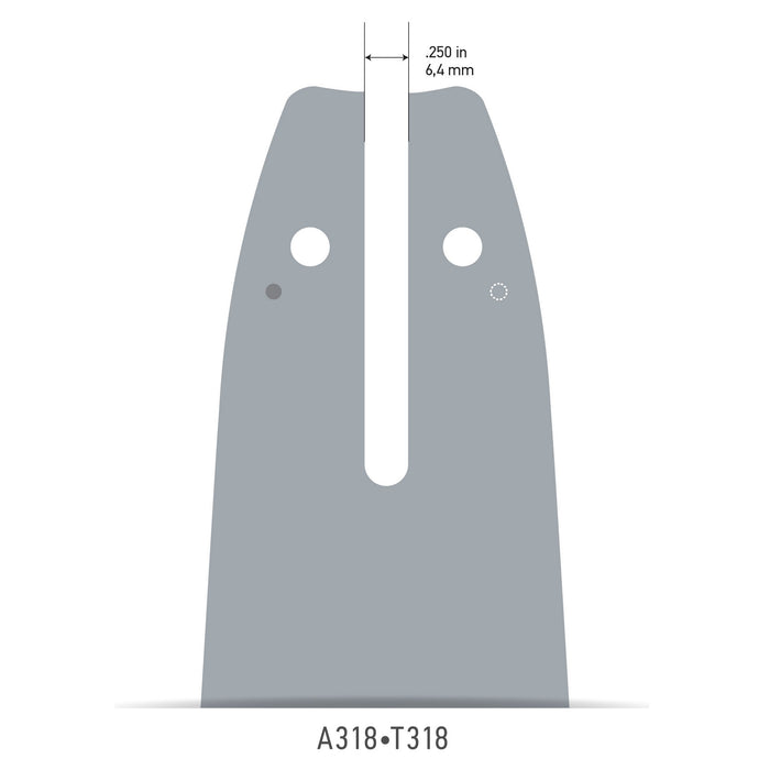 Oregon 104MLEA318 Single Rivet Guide Bar 10