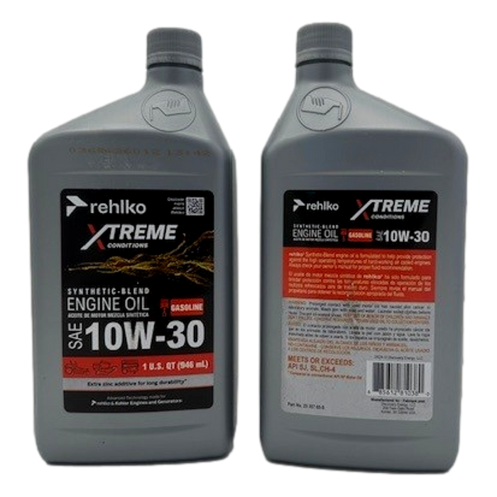 Rehlko (Kohler) 25 357 65-S Oil 10W-30 Synthetic OEM (2 Pack)