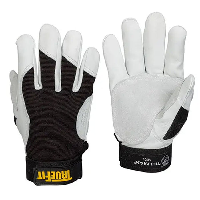 Tillman 1470 TrueFit Goat Skin Gloves, Heavy-Duty Work Gloves with Adjustable Wrist