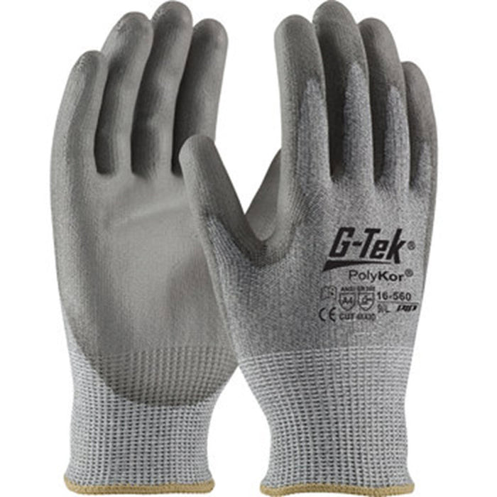 Ansell 16-560 PolyKor Knit Gloves – Cut-Resistant Gray Work Gloves - OutdoorPowerDeals