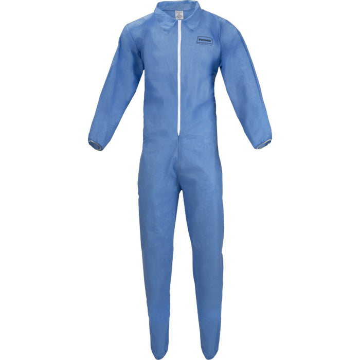 Ironwear 1601 Flame-Resistant Coveralls, Blue, Poly Blend