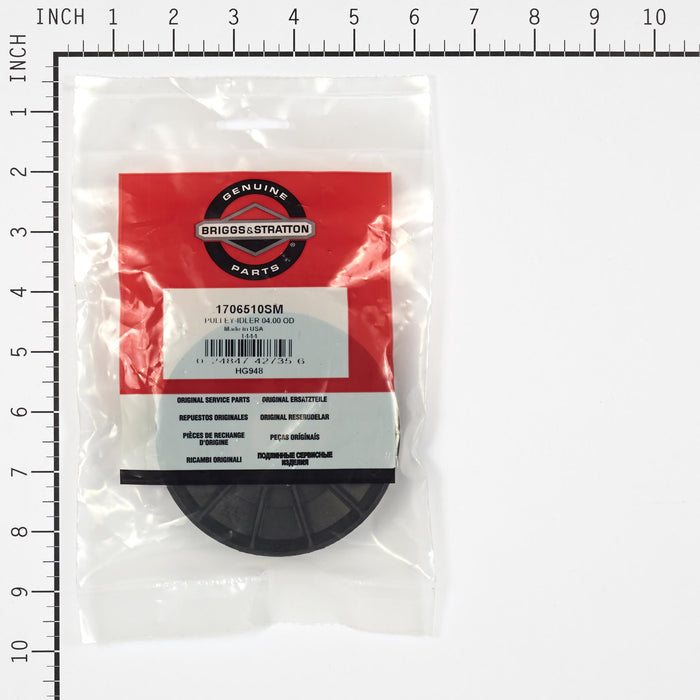 BRIGGS & STRATTON 1706510SM PULLEY IDLER - 4.00 OD