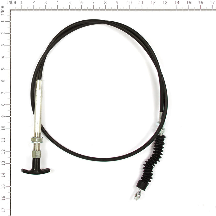 Briggs Stratton 1720446SM chute cable and choke assembly, full view