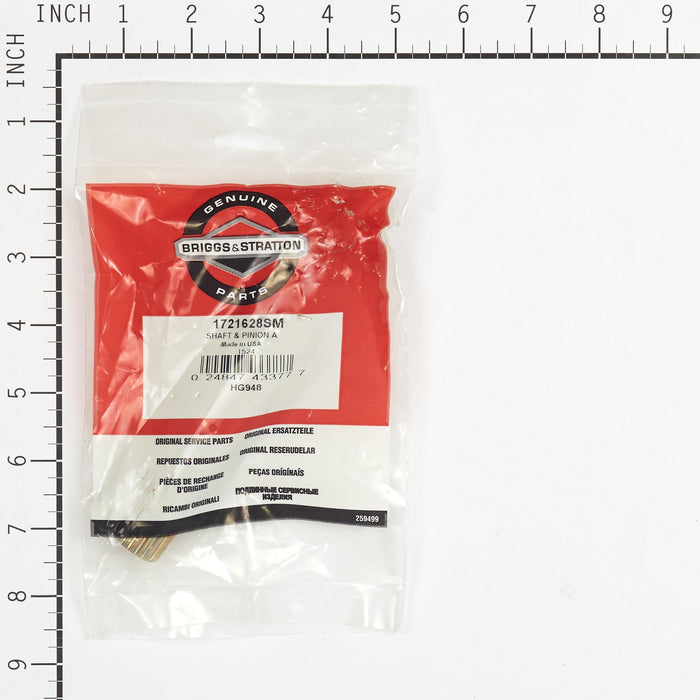 Briggs & Stratton 1721628SM Shaft & Pinion Assembly