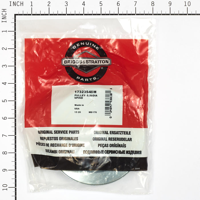 Briggs & Stratton 1732354SM Pulley Spindle - 5.50 Dia.