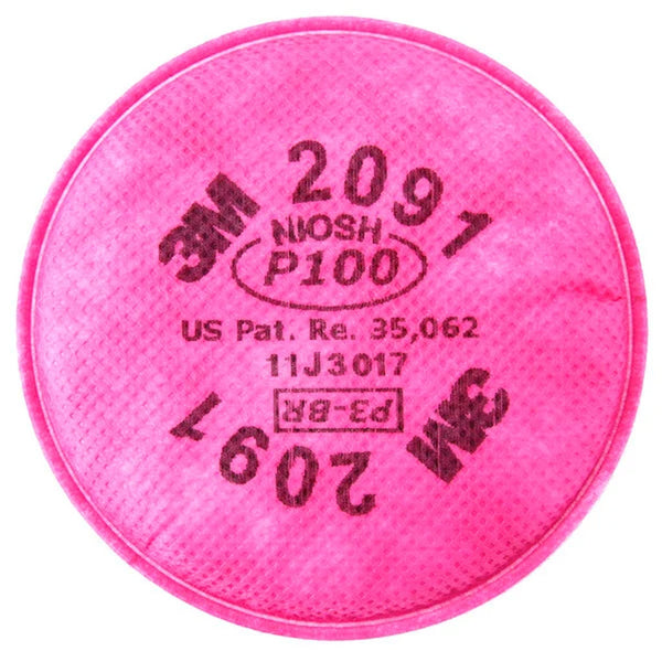 3M 2091 P100 Particulate Filter, Advanced Filtration, (Pair)