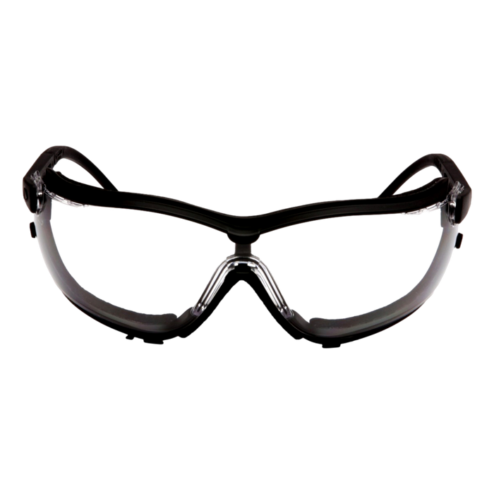 PYRAMEX GOGGLES V2G BLACK/CLEAR GB1810ST - OutdoorPowerDeals