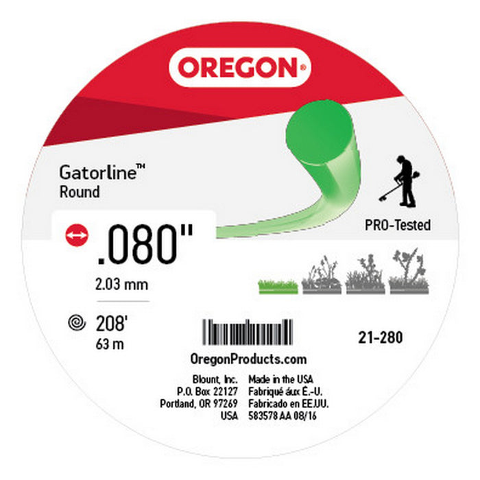 Oregon 21-280 Gatorlineround .080 1/2Lb Don