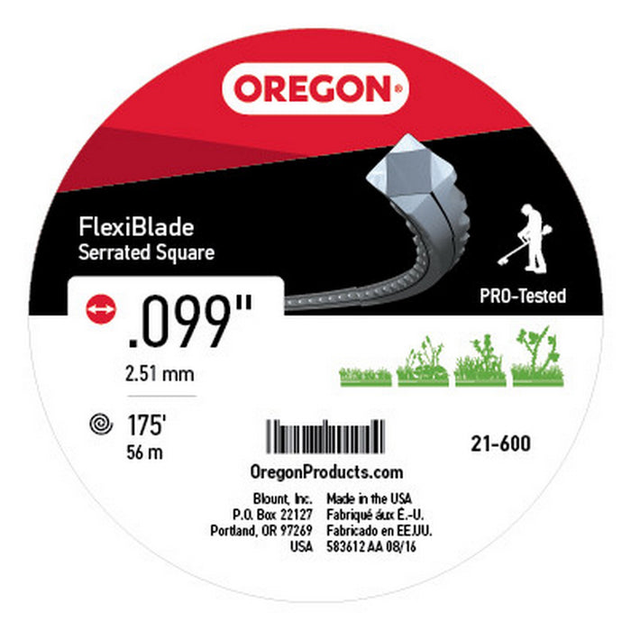 Oregon 21-600 FlexiBlade 175-Feet Donut of String Trimmer Line 0.099-Inch Gauge