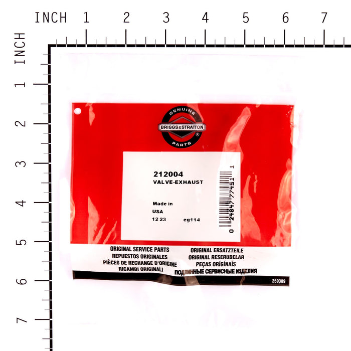 Briggs & Stratton 212004 Exhaust Valve OEM Engine Part