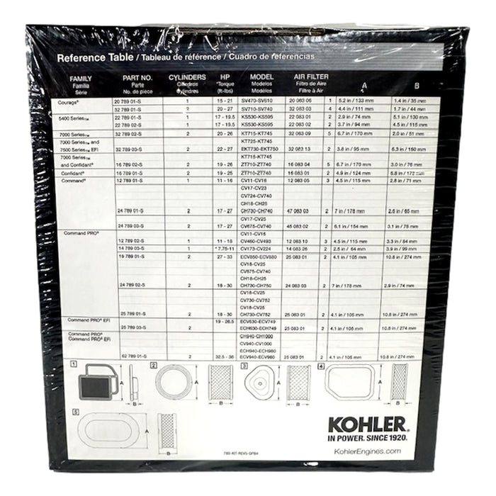 Kohler 32 789 03-S Maintenance Kit Default Title