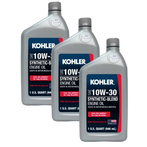 Kohler 25 357 06-S Oil 10W30 Synthetic OEM (3 Pack)