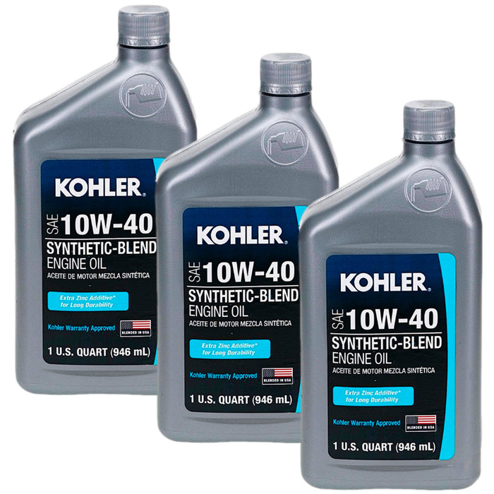 Kohler 25 357 70 Oil 10W40 Synthetic (3 Pack)