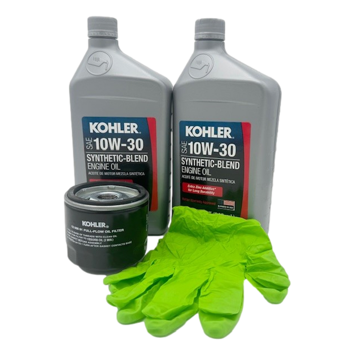 Kohler 12-50-01-S / 25 357 06-S Oil Change Kit – (2) Quarts 10W30 Synthetic & OEM Filter - OutdoorPowerDeals