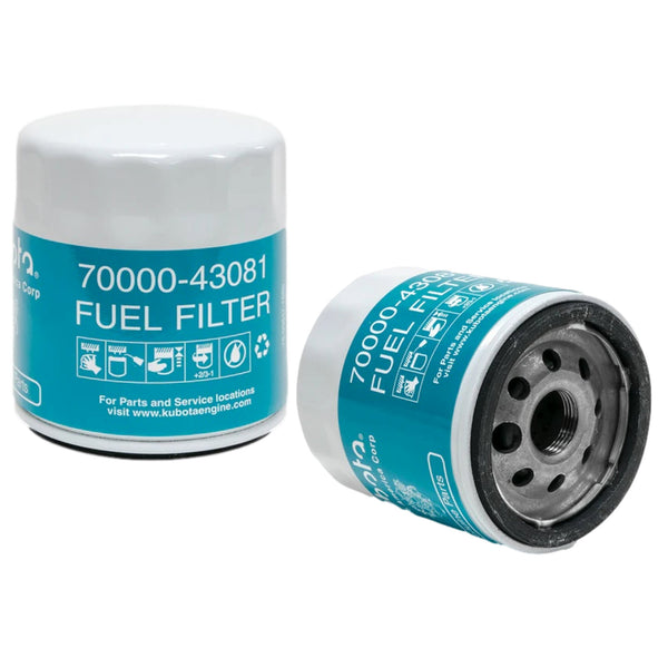 Kubota 15221-43170 70000-43081 Filter Fuel (2 Pack)