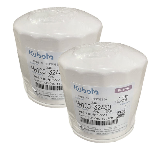Kubota HH1C0-32430 Oil Filter (2 Pack)