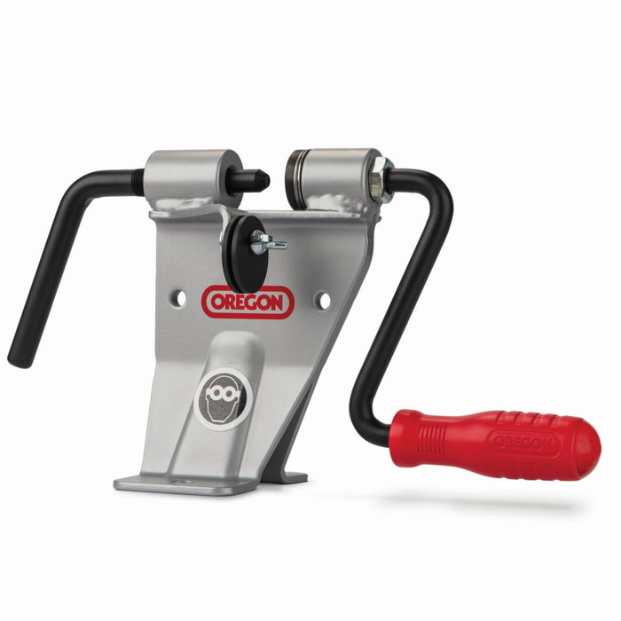 Oregon 24549B rivet spinner anvil and handle detail