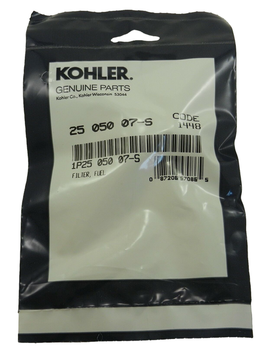 Kohler 25 50 07-S Fuel Filter Engine 75 Micron With 3/16