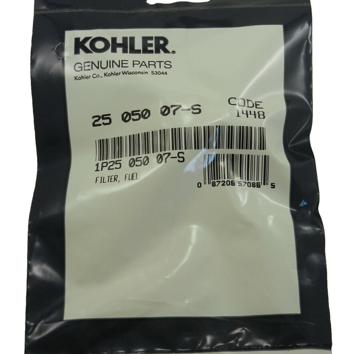 Kohler 25 50 07-S Fuel Filter Engine 75 Micron With 3/16
