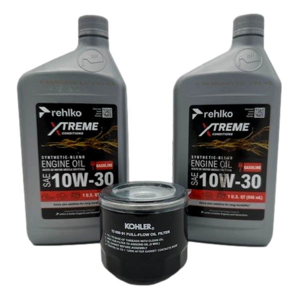Rehlko (Kohler) 12 050 01-S Oil Change Kit 10W-30 Synthetic (2 Qt)