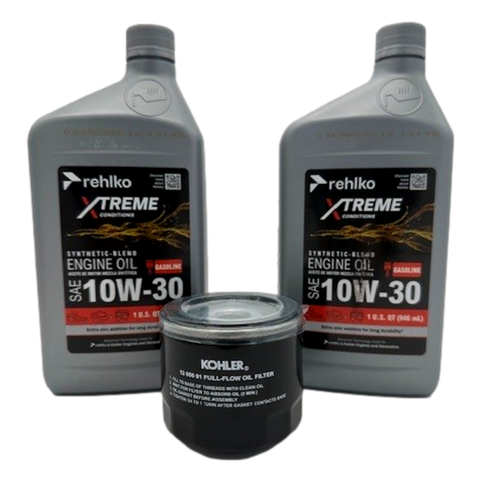 Rehlko (Kohler) 12 050 01-S Oil Change Kit 10W-30 Synthetic (2 Qt)