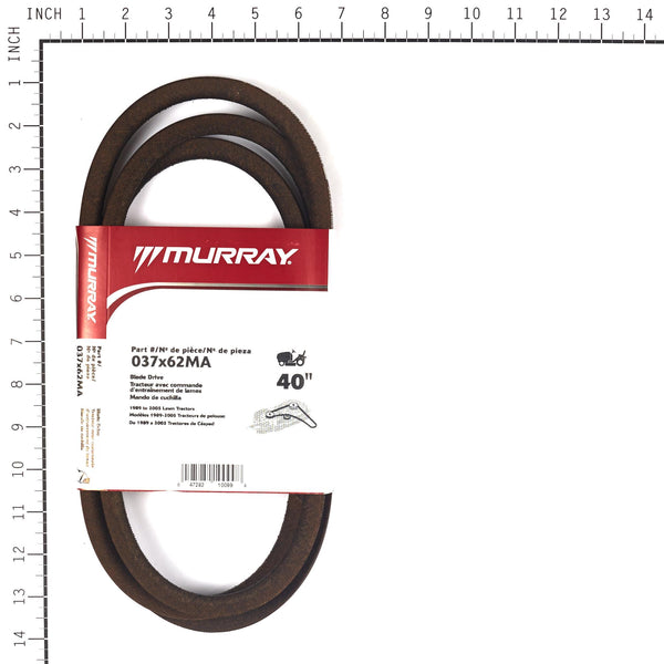 Murray 40 Lawn Mower Blade Belt '90-'97 37X62MA