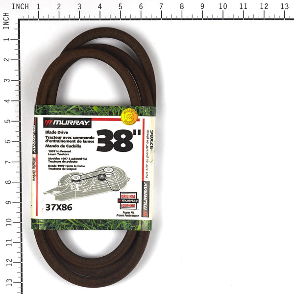 Murray 38-Inch Lawn Mower Blade Belt 97-present 37X86MA