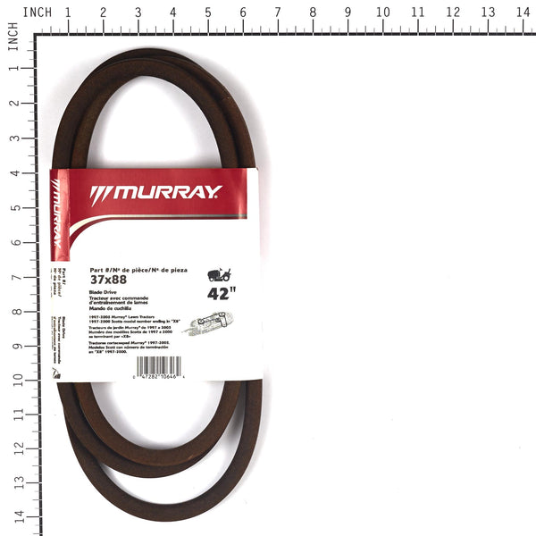 Murray 42 Lawn Mower Blade Belt '97 & Up 37X88MA