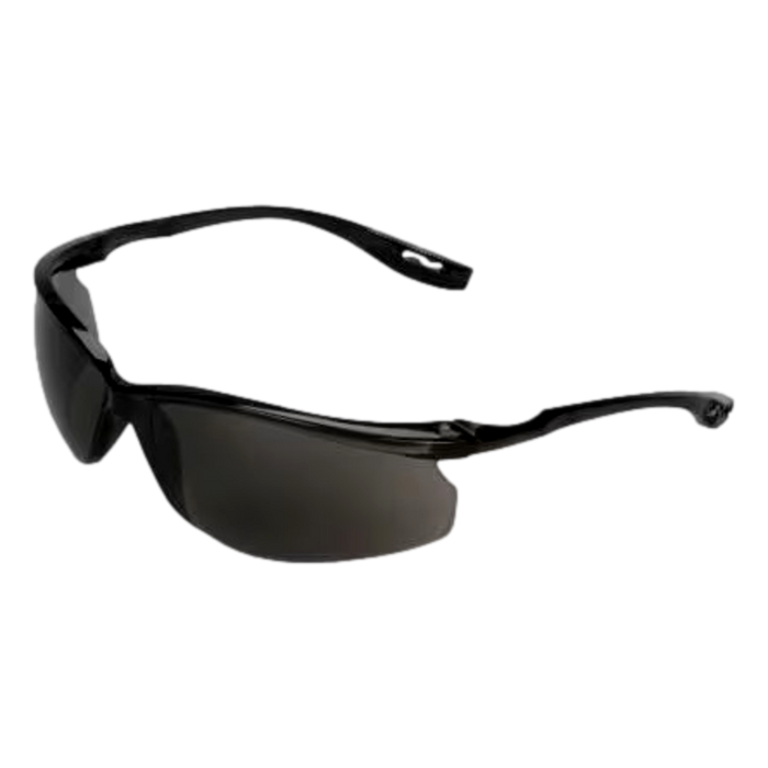 3M 11799 Semi-Rim Safety Glasses Black/Gray Frame