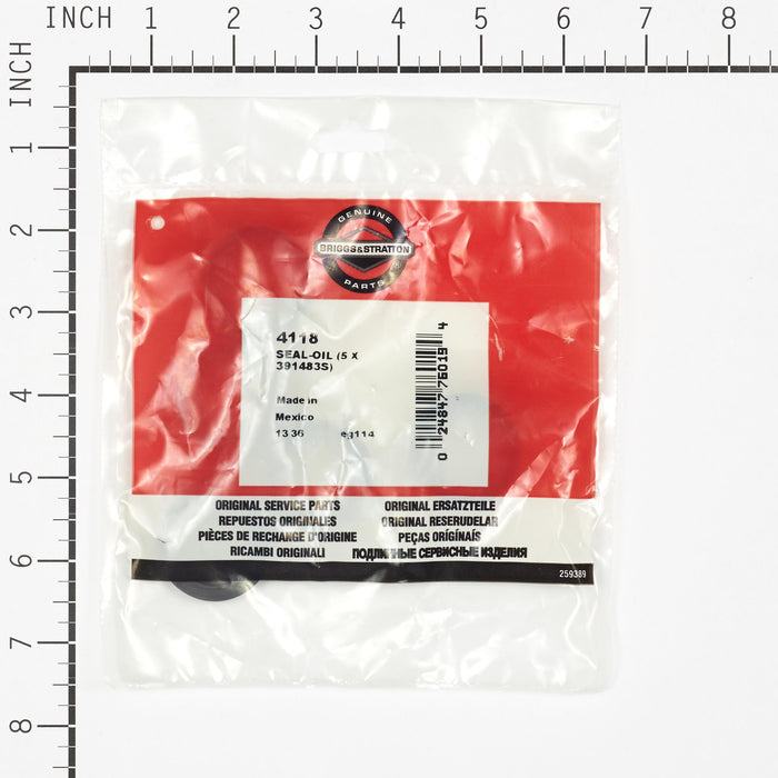 BRIGGS & STRATTON 4118 SEAL-OIL (5 X 391483S)