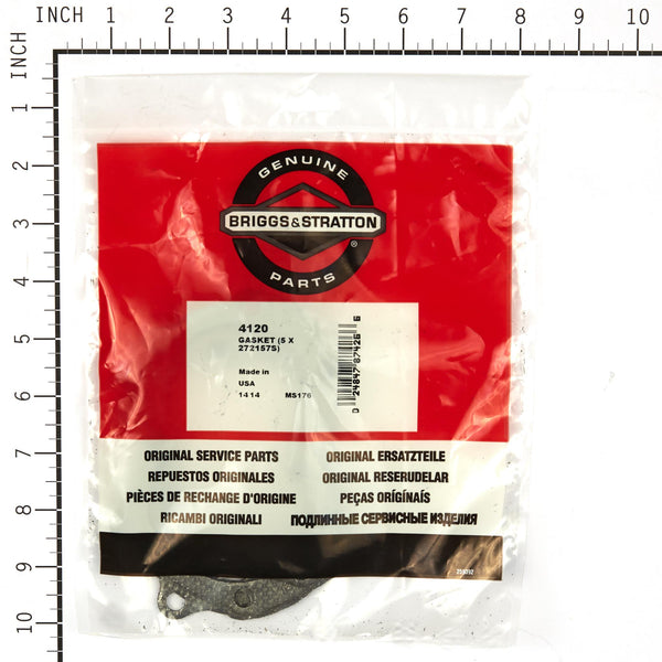 Briggs & Stratton 4120 Head Gasket Contains 5 of 272157S