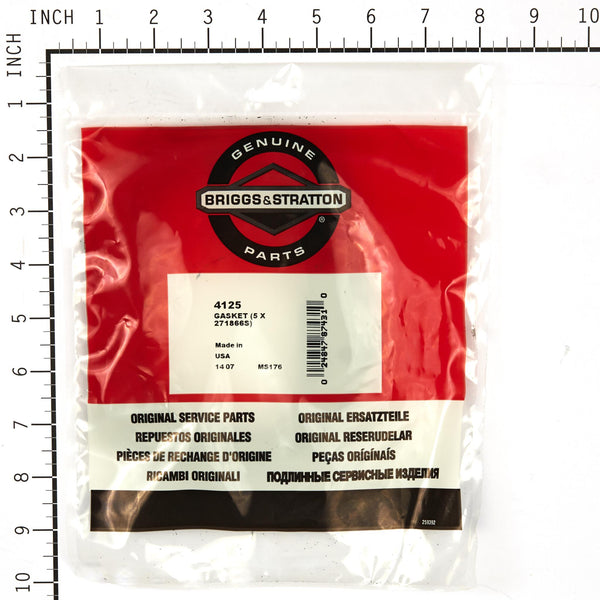 Briggs & Stratton 4125 Head Gasket Contains 5 of 271866S