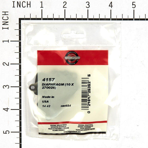 Briggs & Stratton 4157 10-Pack Of 270026 Carburetor Diaphragm